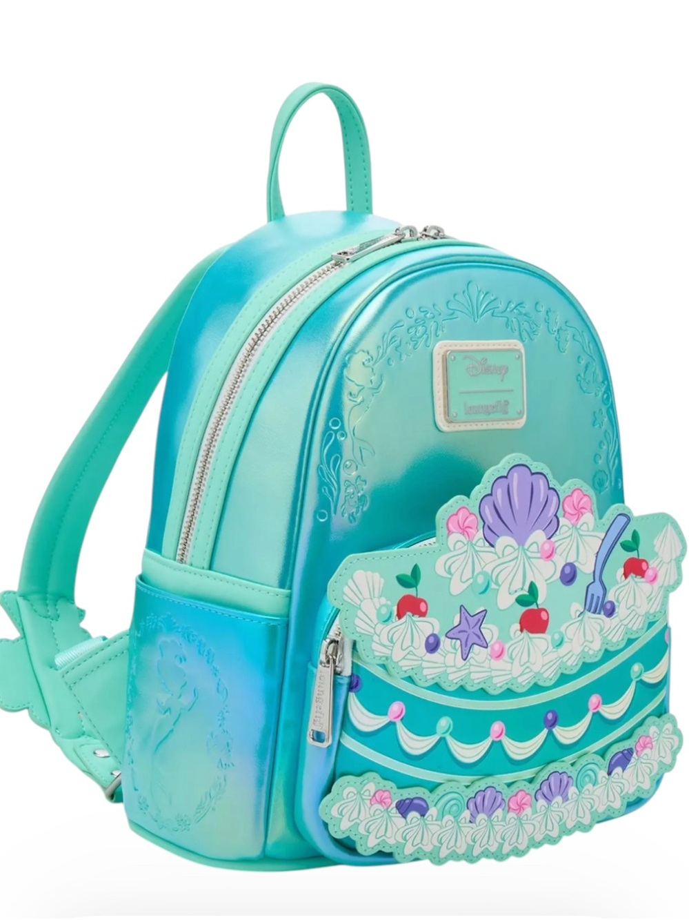 Loungefly Disney The Little Mermaid Ariel Cake Mini Backpack - Picture 2 of 4